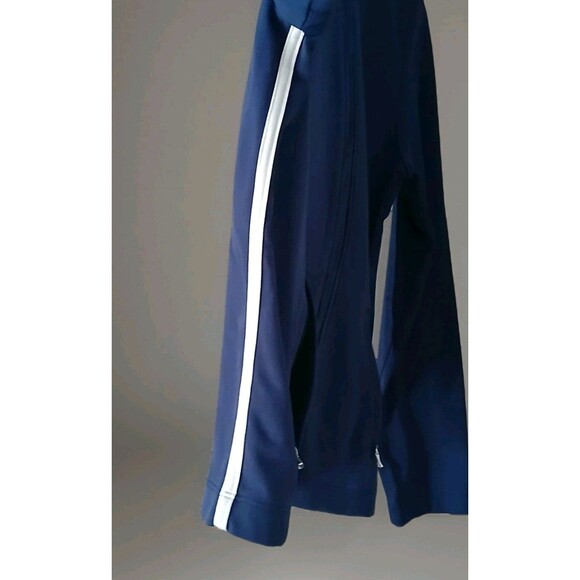 Lands' End Navy Track Jacket Sz 8-10 M Zip-Up Activewear Workout Performance - Picture 7 of 10
